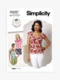 Simplicity Misses' Loose Fitting Blouse Sewing Pattern, S9287