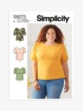Simplicity Misses' Scoop Neck Knit Top Sewing Pattern, S9273, A