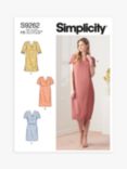 Simplicity Misses' V-Neckline Shift Dress Sewing Pattern, S9262