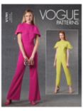Vogue Misses' Fitted Sleeveless Jumpsuit Sewing Pattern V1791, B5