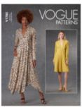 Vogue Misses' Deep V-Neck Pullover Dress Sewing Pattern V1780