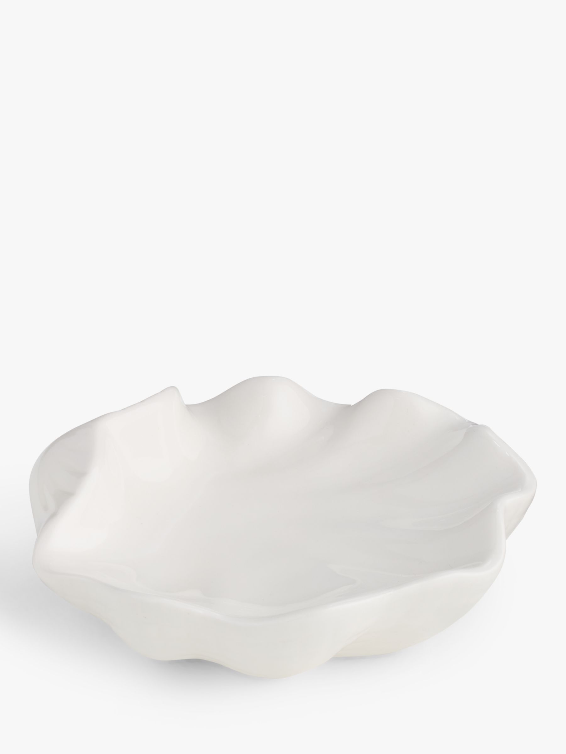 John Lewis ANYDAY Seashell Soap Dish, White