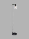 Bay Lighting Romo Floor Lamp, Clear/Black