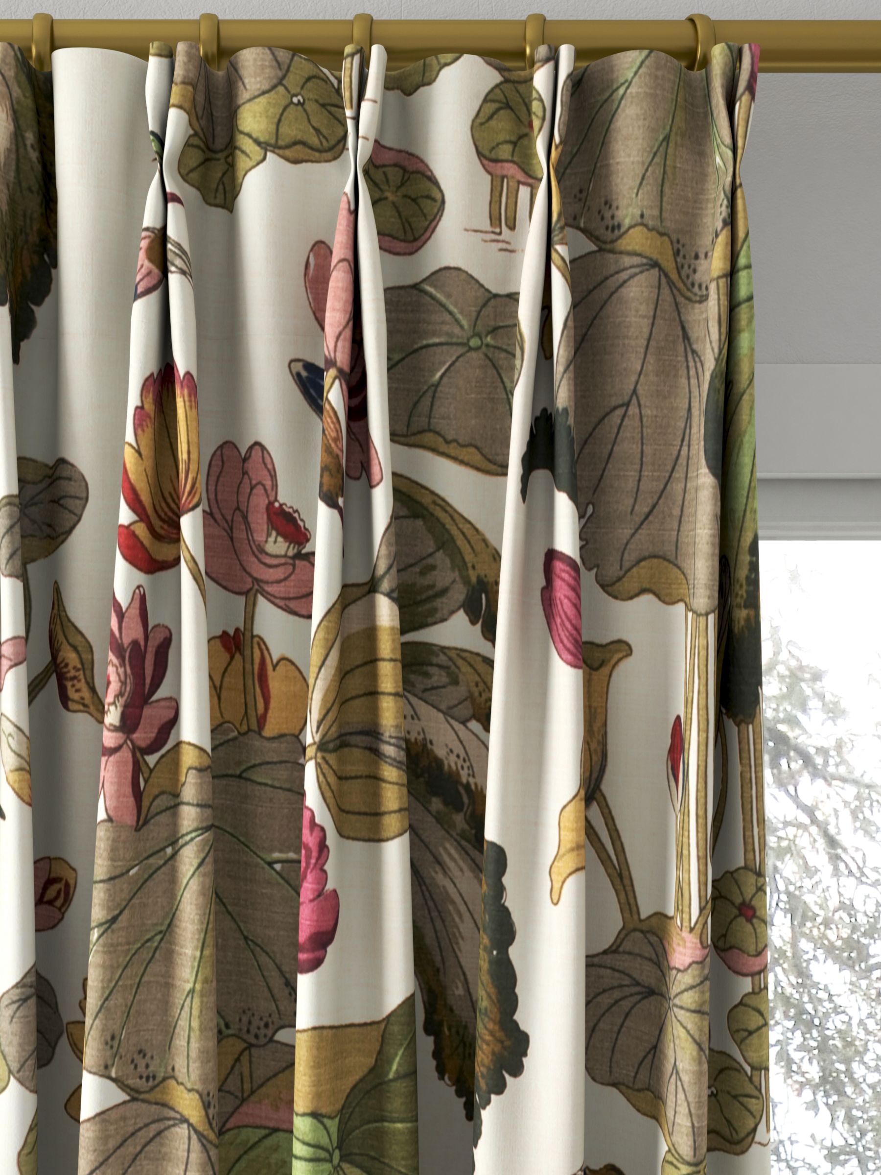 GP & J Baker Nympheus Made to Measure Curtains, Biscuit/Taupe