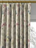 Voyage Flora Linen Made to Measure Curtains or Roman Blind, Heather