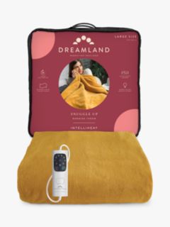 Dreamland 16820 Heated Throw Blanket, Mustard