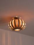 Tom Raffield Urchin Flush Ceiling Light, Small