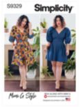 Simplicity Misses' Puffed Sleeve Dress Sewing Pattern, S9329