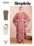 Simplicity Misses' Kaftan Sewing Pattern, S9323. A