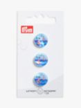 Prym Polyester Boat Buttons, 1.5cm, Pack of 3, Blue