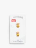 Prym Polyester Bear Buttons, 1.5cm, Pack of 2, Multi