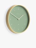 Newgate Clocks Mr Clarke Analogue Wall Clock, 40.5cm, Bubble Green