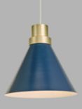 John Lewis ANYDAY Conoid Easy-to-Fit Ceiling Shade, Navy