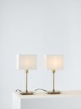 John Lewis ANYDAY Ruby Table Lamps, Set of 2, Antique Brass