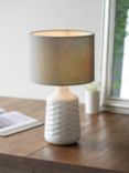 John Lewis ANYDAY Annie Table Lamp, Gloss White