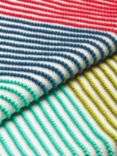 Harlequin Just Keep Trucking Striped Pure Cotton Knitted Blanket, Multi