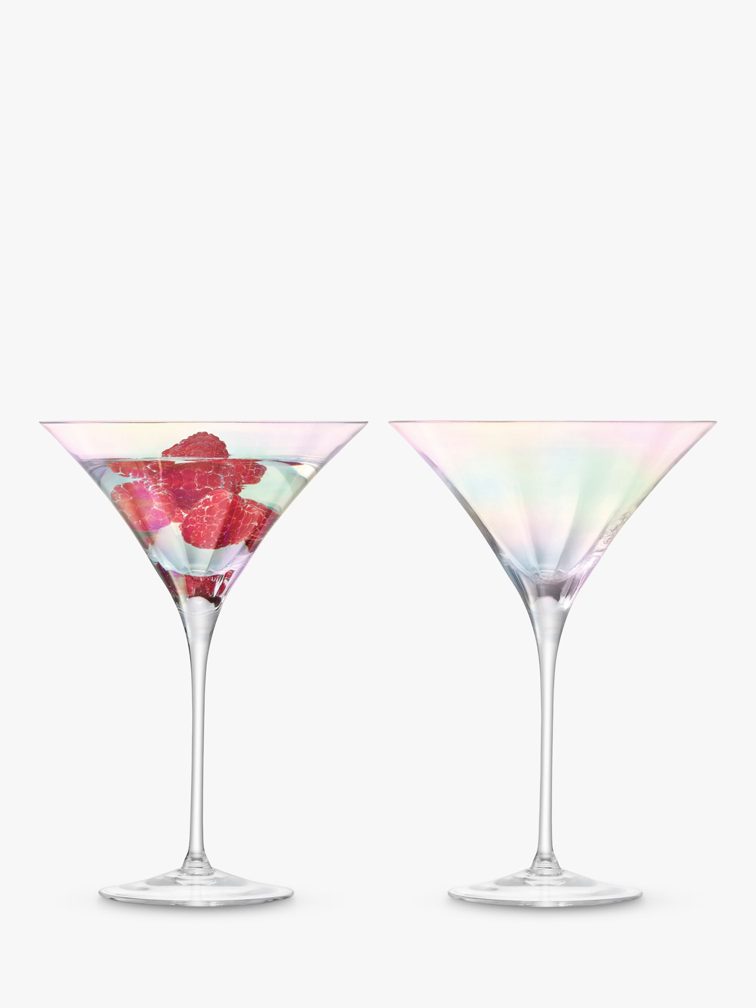 LSA International Pearl Martini Cocktail Glass, Set of 2, 300ml, Clear