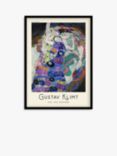 Gustav Klimt - 'Das Madchen' Framed Print & Mount, 73.5 x 53.5cm, Blue/Multi
