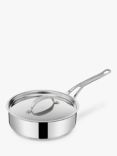 Jamie Oliver by Tefal Cook's Classics Stainless Steel Saute Pan & Lid, 24cm