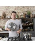 Jamie Oliver by Tefal Cook's Classics Stainless Steel Saute Pan & Lid, 24cm