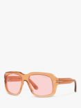 TOM FORD FT0885 Men's Bailey Square Sunglasses, Shiny Brown