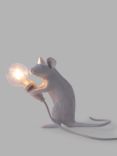 Seletti Sitting Mouse Table Lamp, White