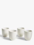 John Lewis Wave Fine China Egg Cups, Set of 4, White