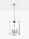 Laura Ashley Selbourne Ceiling Light, Clear/Polished Nickel