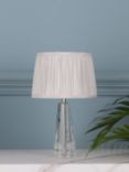 Laura Ashley Blake Petite Crystal Glass Table Lamp, Clear