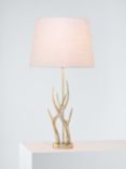 Laura Ashley Mulroy Antler Table Lamp, Champagne