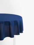 John Lewis ANYDAY Round Cotton Tablecloth, 180cm, Navy