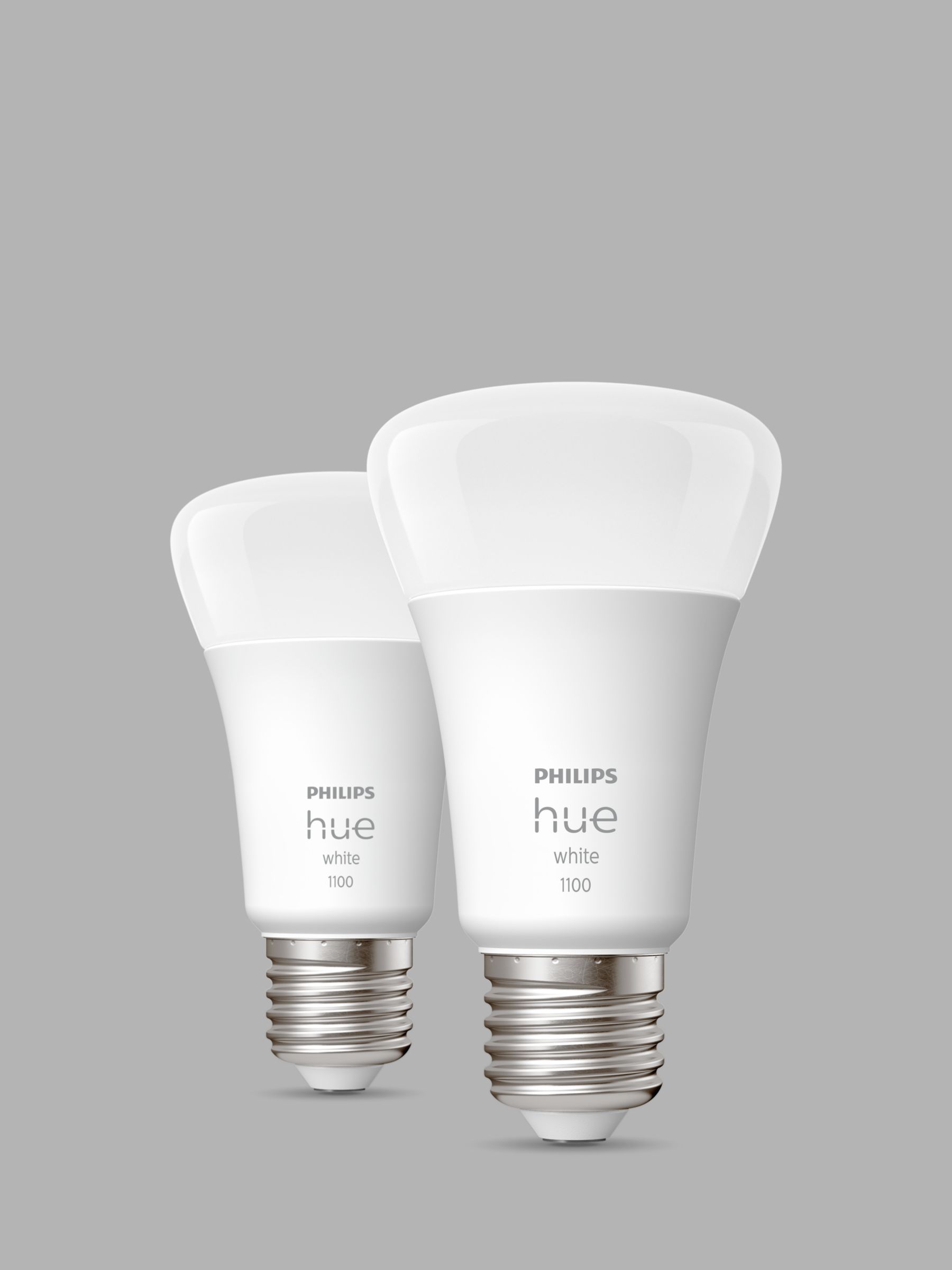 prototype Tegnsætning Abe Philips Hue White Wireless Lighting LED Light Bulb with Bluetooth, 9.5W A60  E27 Edison Screw Bulb, Pack of 2