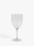 John Lewis Ripple Plastic Wine Glass, 440ml, Clear