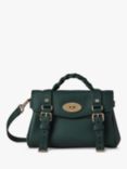 Mulberry Mini Alexa Heavy Grain Leather Cross Body Bag, Mulberry Green