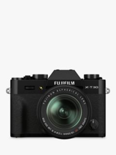 Fujifilm X-T30 Mark II Compact System Camera with XF 18-55mm OIS Lens, 4K Ultra HD, 26.1MP, Wi-Fi, Bluetooth, OLED EVF, 3” LCD Tilting Touch Screen, Black