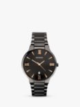 Sekonda Men's Date Bracelet Strap Watch, Gunmetal Grey/Black 1934.27