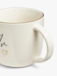 John Lewis 'Mr' Fine China Mug, 420ml, White