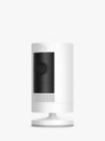 Ring Stick Up Cam Smart Security Camera with Built-in Wi-Fi, Battery Powered, White (new)