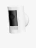 Ring Stick Up Cam Smart Security Camera with Built-in Wi-Fi, Battery Powered, White (new)