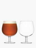 LSA International Bar Craft Beer Glasses, Set of 2, 550ml, Clear
