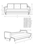 G Plan Vintage The Fifty Four Large 3 Seater Sofa Bed