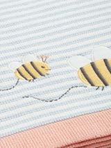 John Lewis Oh My Darling Bee Cotton Blanket, 100 x 75cm