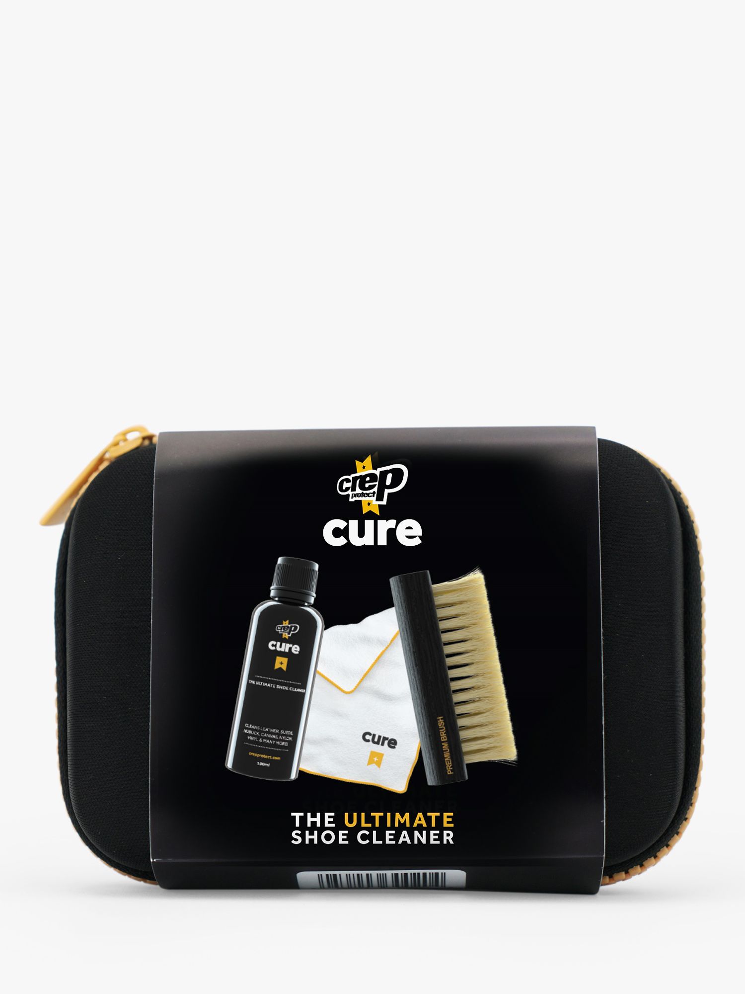  Crep Protect Shoe Cleaner Kit - Cure Premium Sneaker Cleaning  Travel Kit with 3.5oz Solution, Premium Brush, and Microfiber Cloth : CREP:  Clothing, Shoes & Jewelry