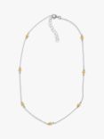 Nina B Two-Tone Star Collar Necklace, Silver/Gold