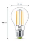 Philips Energy Efficient 2.3W E27 LED Non-Dimmable Classic Bulb, Clear