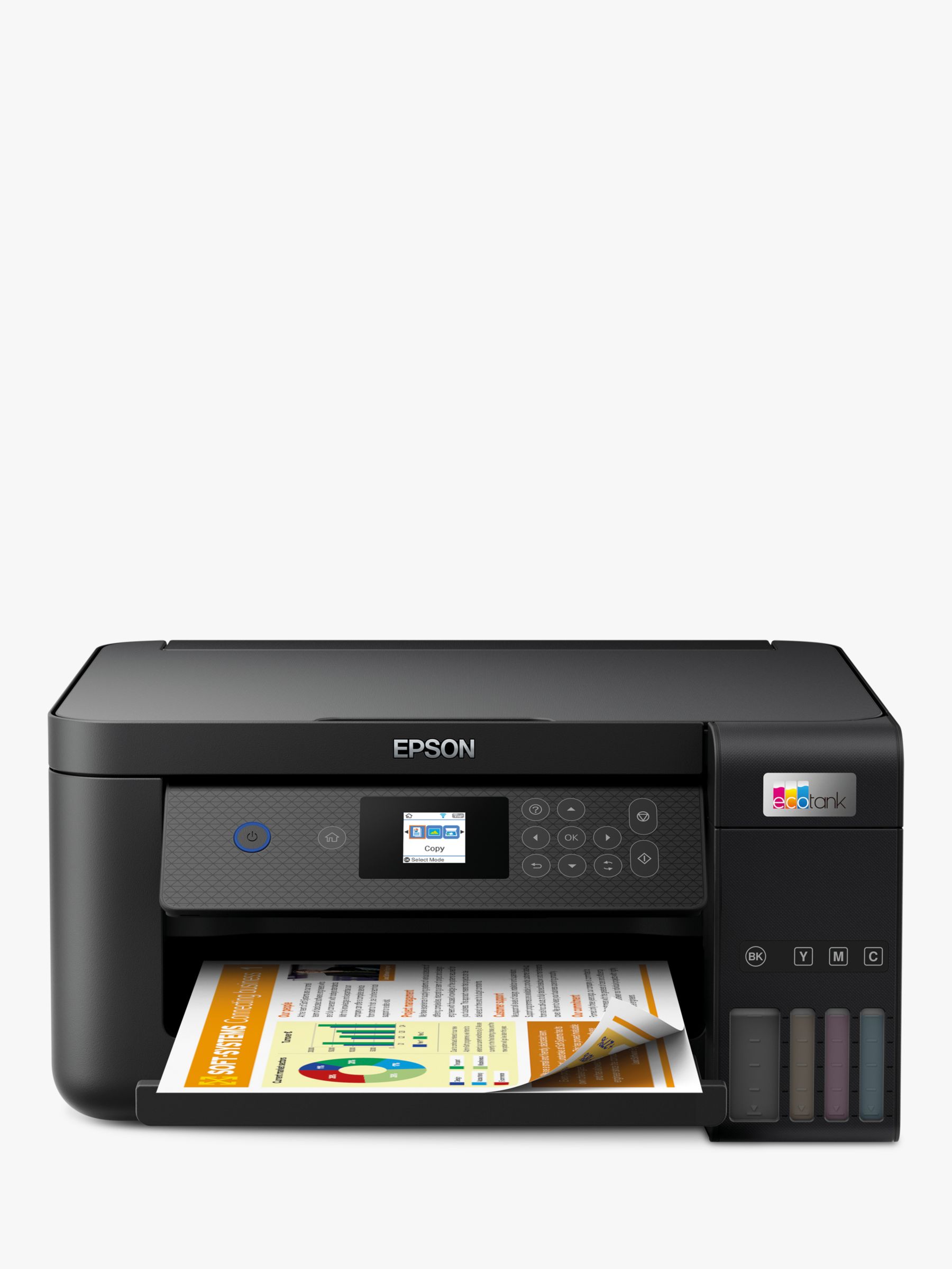 Epson EcoTank ET-2850 Three-In-One Wi-Fi Printer with Capacity Integrated Ink Tank System, Black