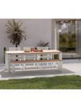 KETTLER Elba Garden Dining Bench, FSC-Certified (Teak Wood), 200cm, White/Natural