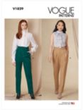 Vogue Misses' Cropped Trousers Sewing Pattern V1829