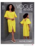 Vogue Misses' V-Neck Puff Sleeve Shift Dress Sewing Pattern V1798