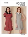 Vogue Misses' Peter Pan Collar Mini Dress Sewing Pattern V1822
